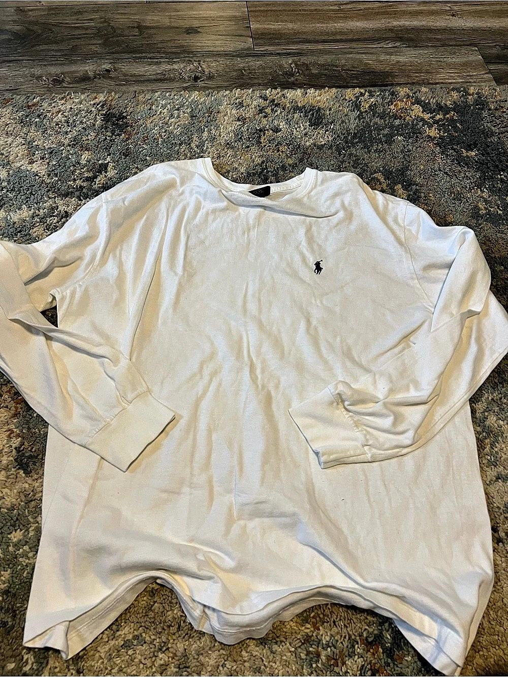Polo Ralph Lauren Long Sleeve Crewneck T-Shirt White Large